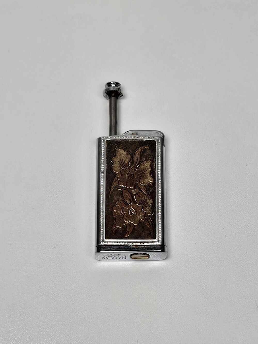 Vintage Nacon Japan Floral Perfume Atomizer Refillable Pocket Spray